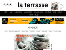 Tablet Screenshot of journal-laterrasse.fr